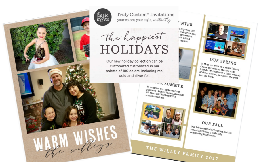 Personalizing Your Holidays With Basic Invite Custom Holiday Cards &  Discount Code