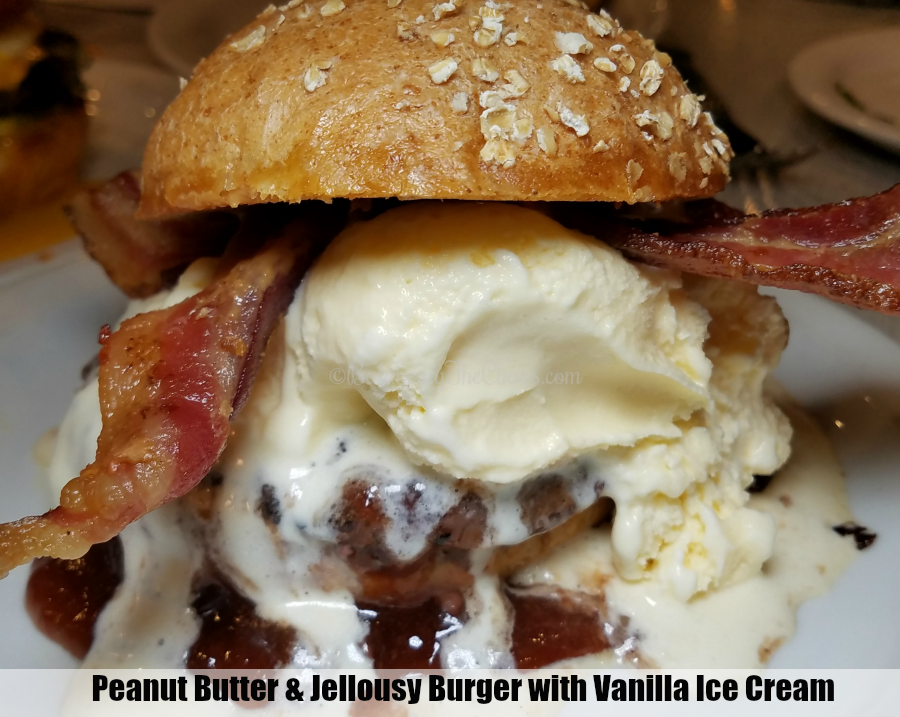 Peanut Butter Jellousy Burger with Ice Cream at Slater's 50/50