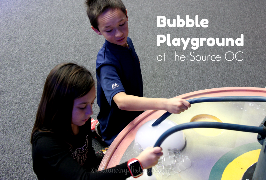 create bubbles at the source oc