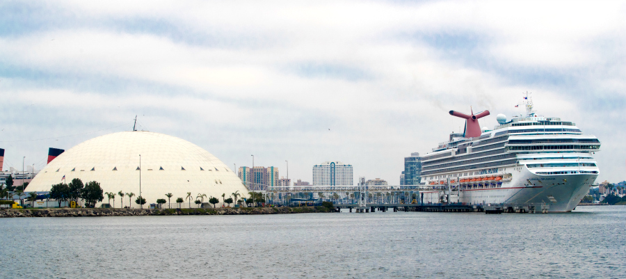 Carnival Splendor at Long Beach Terminal 2-10-18