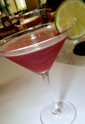 Blackberry infused Cosmo from Brio Tuscan Grille