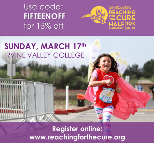 Reaching For the Cure Half Marathon
Discount Code - 15% off
Sunday, March 17th