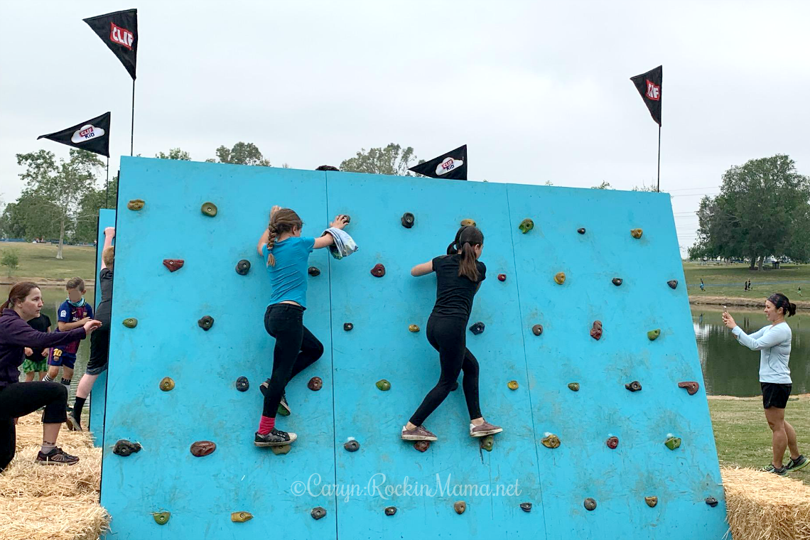Cliff Climb at the Kids Obstacle Challenge in Los Angeles Courtesy of Caryn Bailey at RockinMama.net