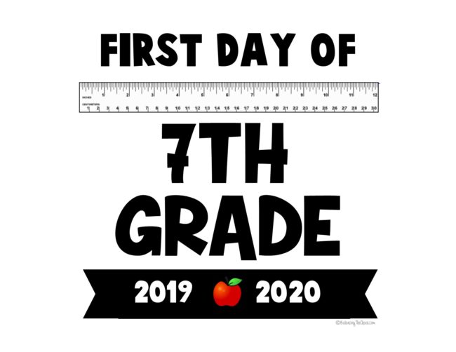 FREE PRINTABLE 2019 2020 First Day of School Signs Balancing The Chaos