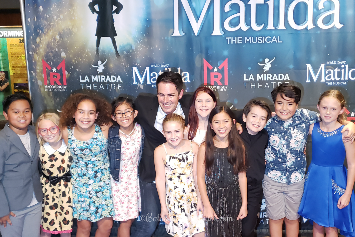 Kid cast of Matilda the Musical at La Mirada Theater