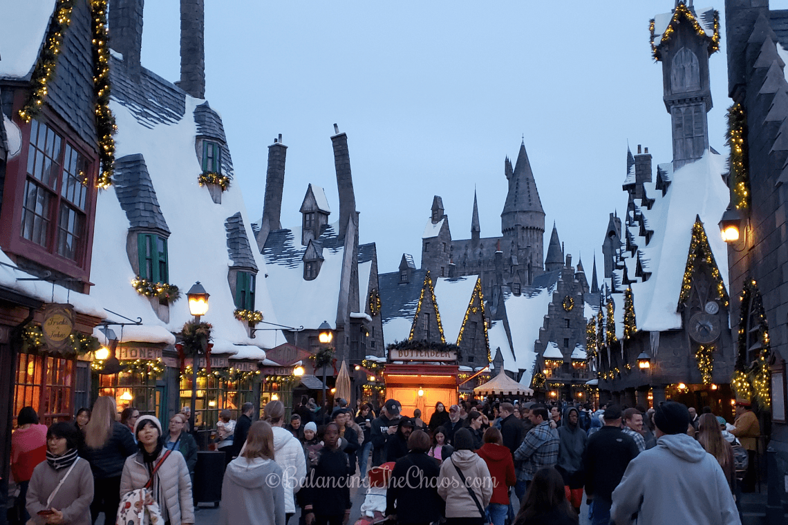 Christmas time in Hogsmeade