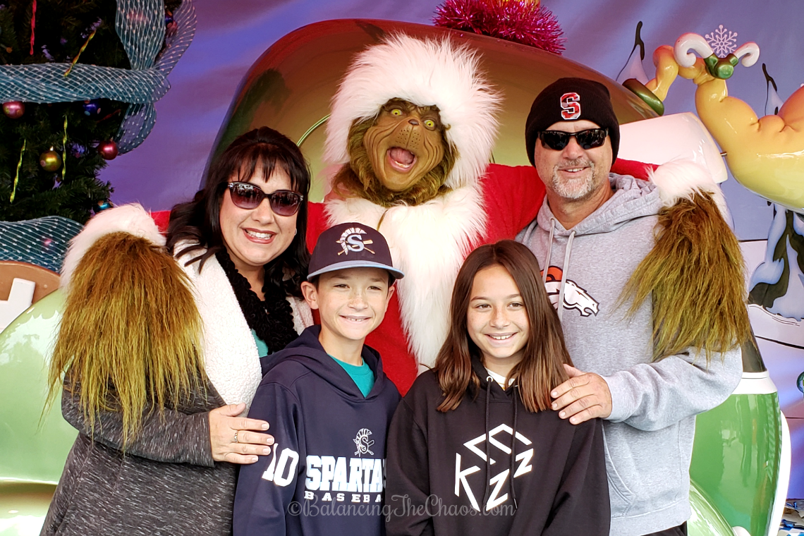 Photos with the Grinch during Grinchmas at Universal Studios Hollywood