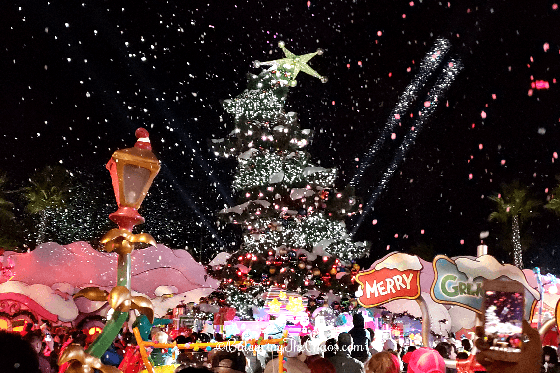 Tree Lighting in WhoVille during Grinchmas Universal Studios Hollywood