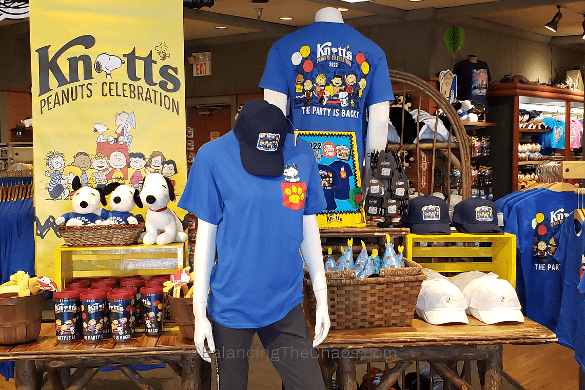 2022 Peanuts Celebration Merchandise at Knotts