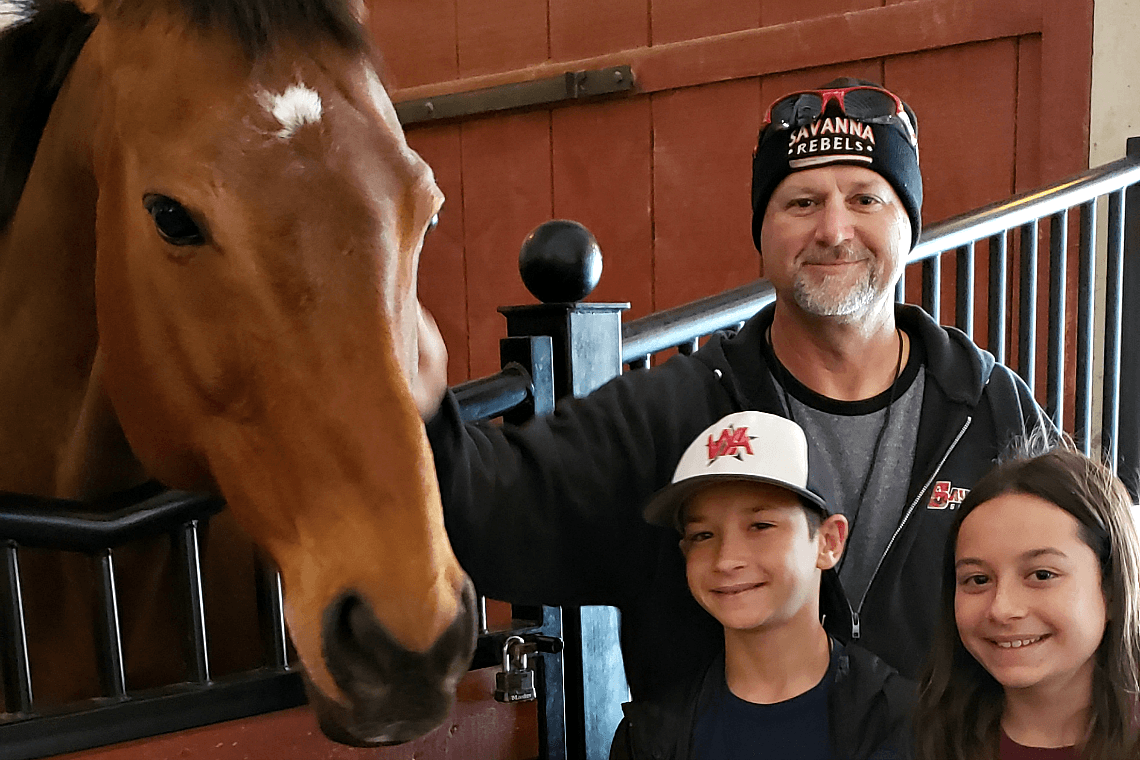 Meeting Horses at Knotts Peanuts Celebration