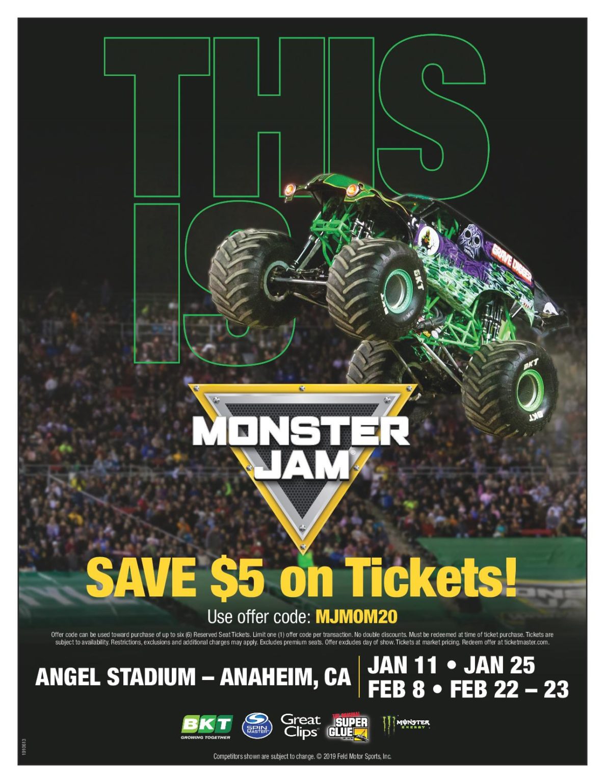 Monster Jam 2020 Takes Over Anaheim Stadium Jan & Feb Balancing The Chaos