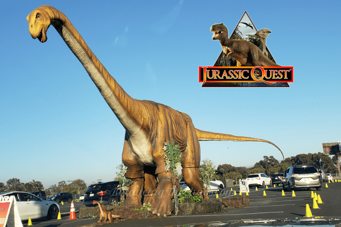 Jurassic Quest drive through in Costa Mesa, CA