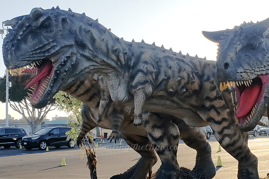 Dinosaur drive through experience in Costa Mesa, CA Feb 5 - 14, 2021