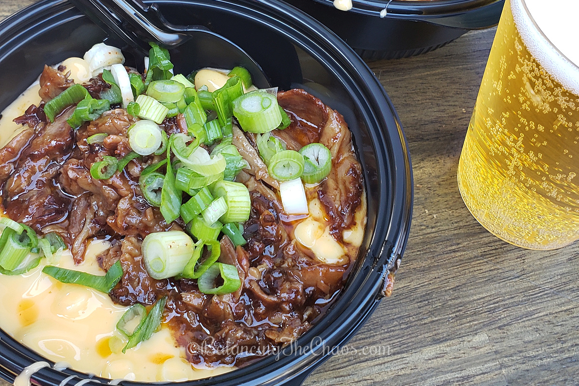 Knotts Boysenberry BBQ Brisket Mac & Cheese