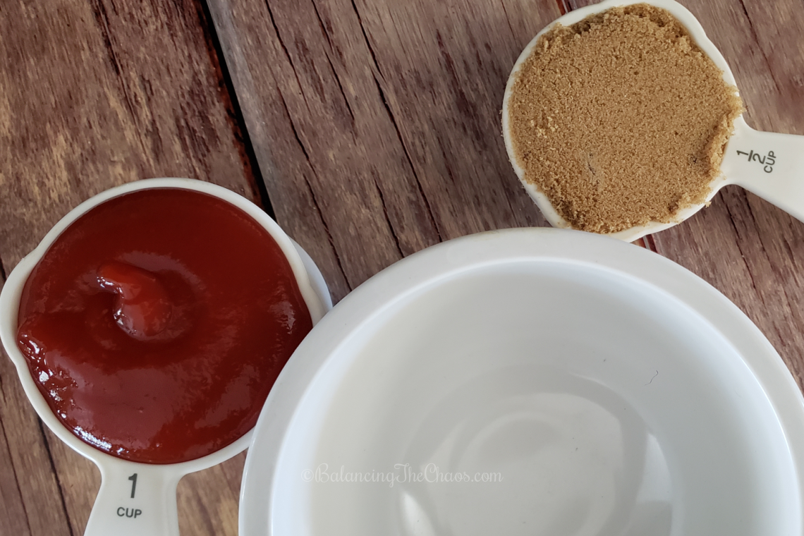 Ketchup Brown Sugar Sauce for Quick and Easy Meatloaf