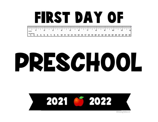 First day of Preschool