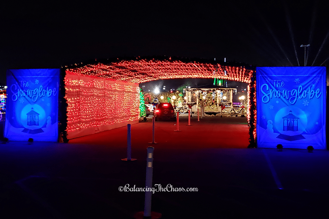 The Snowglobe at Night of Lights OC at the OC Fair & Event Center Southern California,