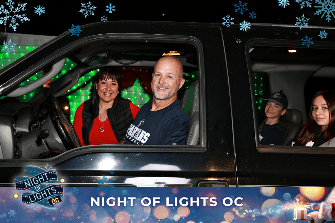 The Willey Fam at Night of Lights Orange County Fair Grounds