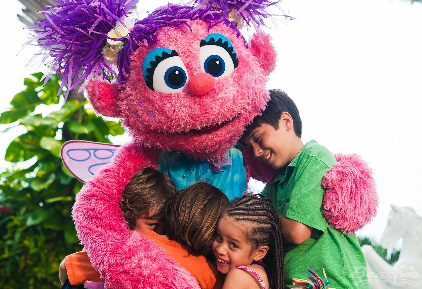Sesame Street characters entertain toddlers at Beaches Resorts
