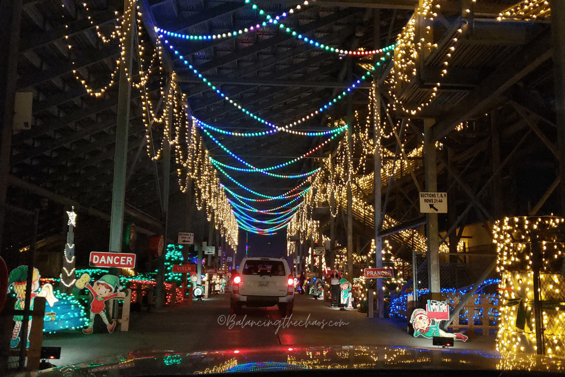 Stroll Through Santa's Speedway Christmas Lights in Irwindale