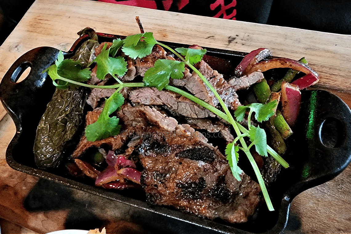 Sizzling Fajitas at Corazon Modern Kitchen