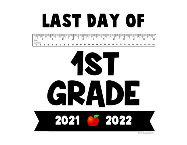 last day of 1st grade 2022