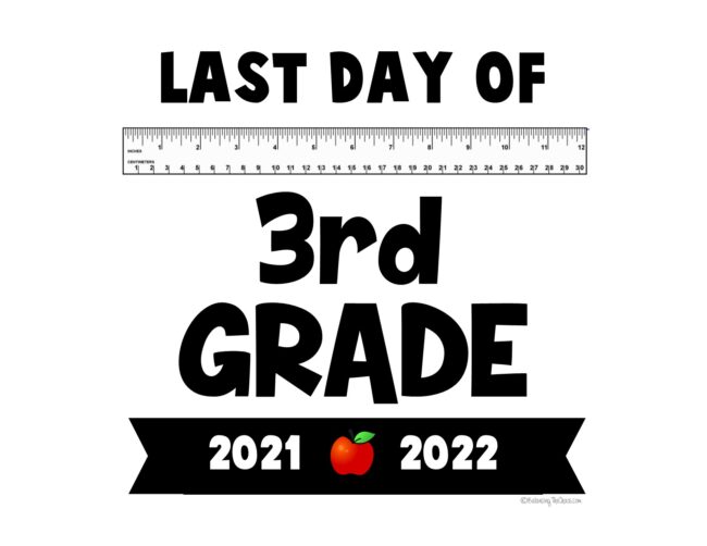 last day of 3rd grade 2022