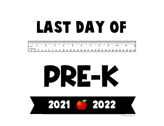 PRE-K last day of school 2022
