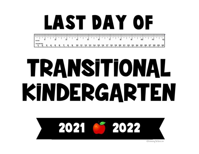 TK Transitional Kindergarten last day of school 2022