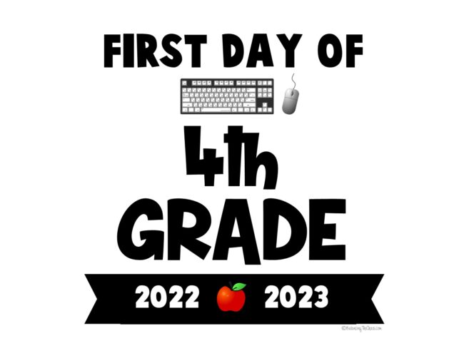 first day of school signs 2022 - 2023