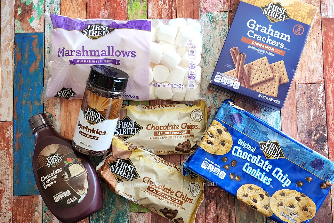 First Street ingredients for S'mores Cookie Bake