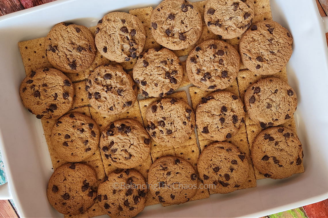 Smores Cookie Bake with First Street Chocolate Chip Cookies