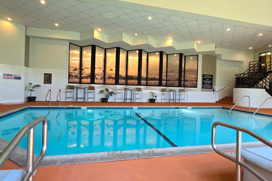 Indoor pool at the Sonesta, Irvine